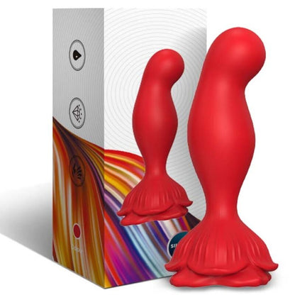 ARMONY - ROSA VIBRADOR & PLUG ANAL CONTROL REMOTO ROJO