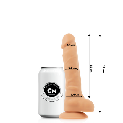 COCK MILLER - ARTICULABLE COCKSIL DENSITY SILICONE 18 CM