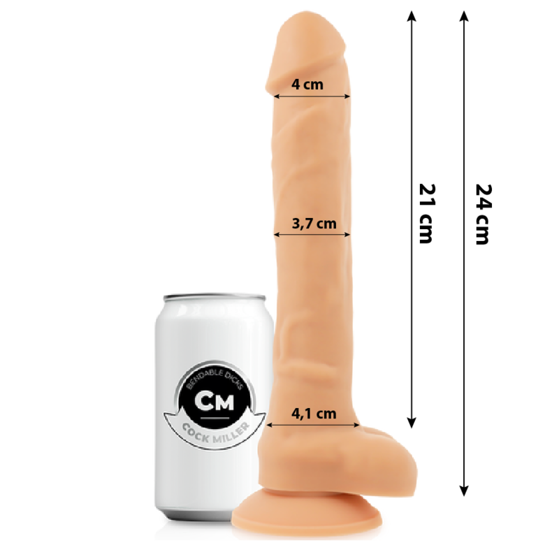 COCK MILLER - ARTICULABLE DENSITY SILICONE COCKSIL 24 CM