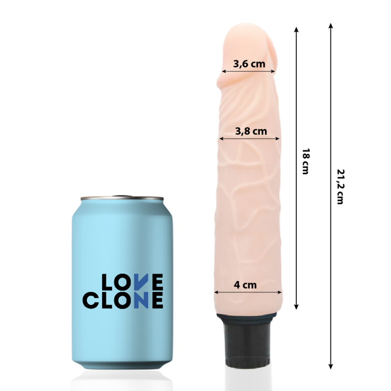 LOVECLONE - FINN SELF LUBRICATION VIBRATOR 21.2 CM -O- 3.8 CM