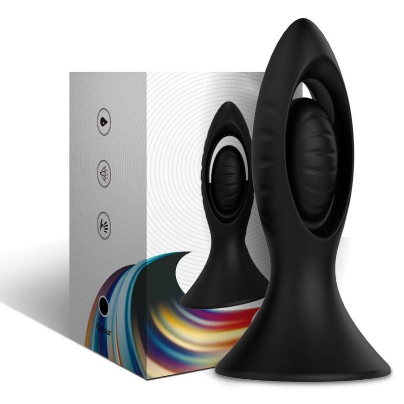 ARMONY - BLACK SILICONE VIBRATOR &amp; ANAL PLUG