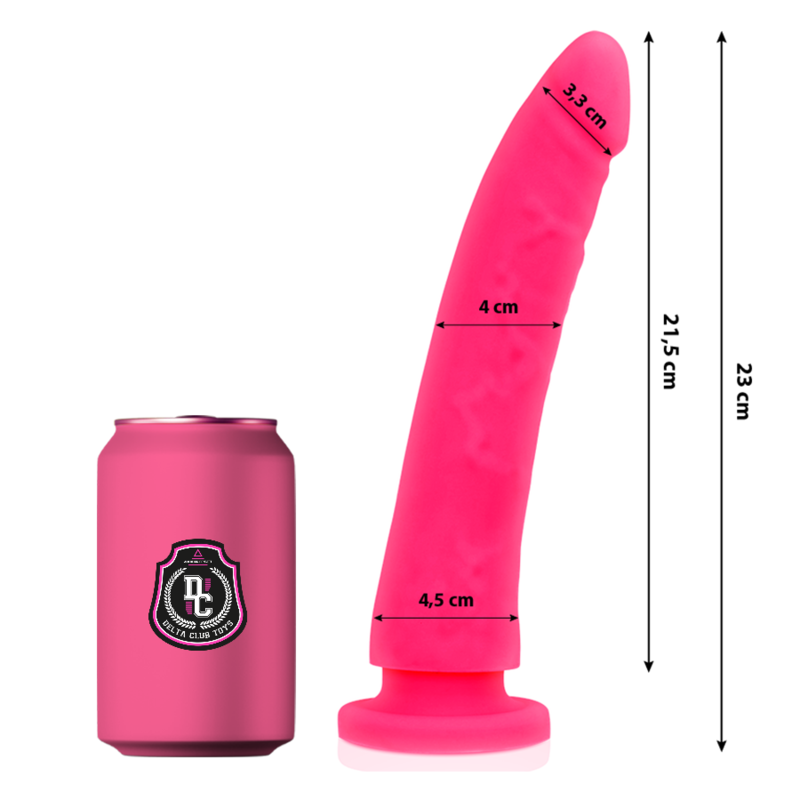 DELTA CLUB - PINK DILDO TOYS MEDICAL SILICONE 23 CM -O- 4.5 CM