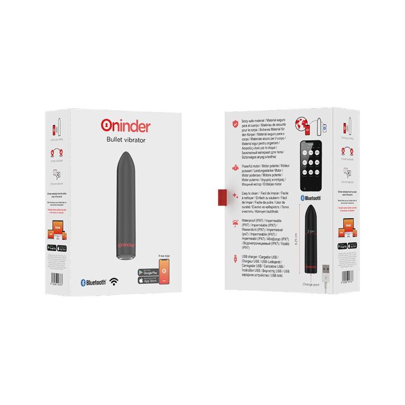 ONINDER - BERLIN BLACK VIBRATING BULLET - FREE APP