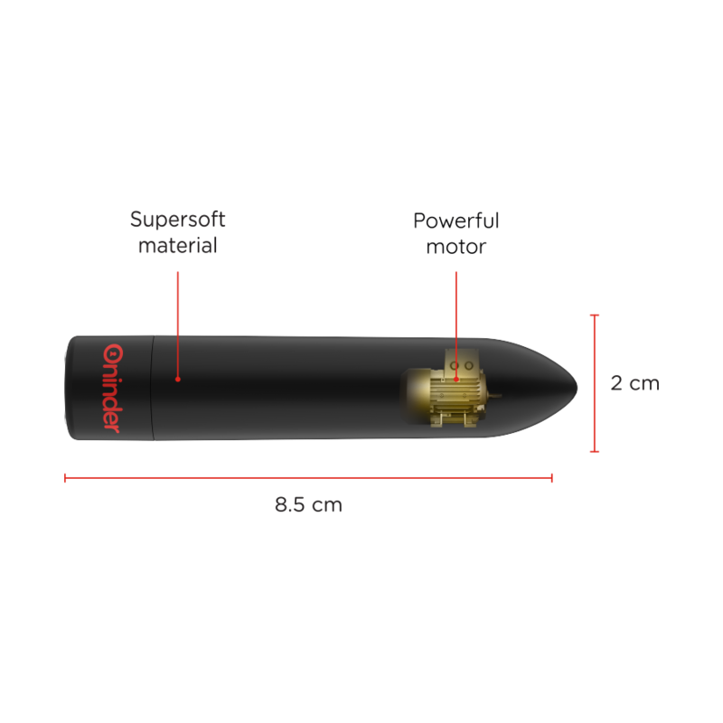 ONINDER - BERLIN BLACK VIBRATING BULLET - FREE APP