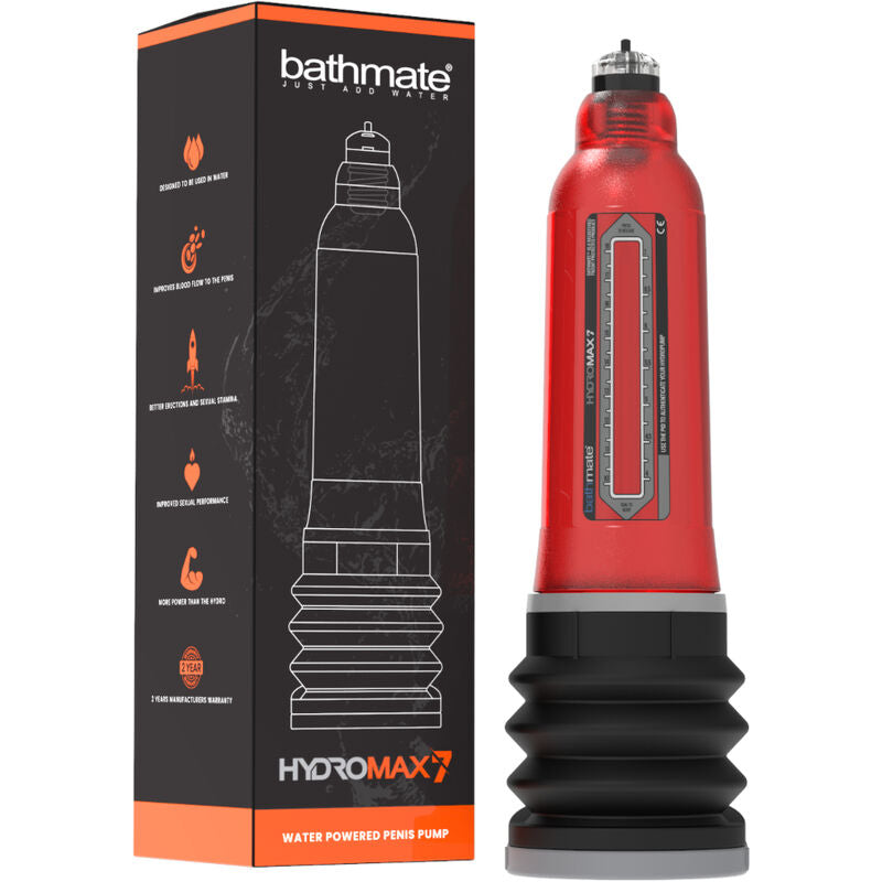 BATHMATE - HYDROMAX 7 PENIS ENLARGEMENT PUMP RED