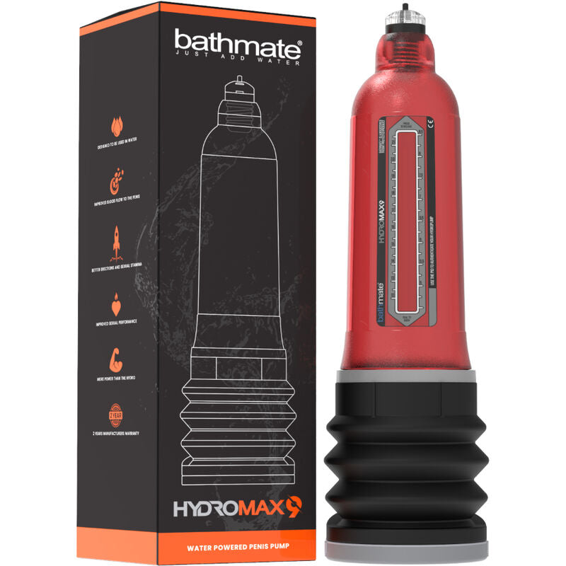 BATHMATE - HYDROMAX 9 PENIS ENLARGEMENT PUMP RED