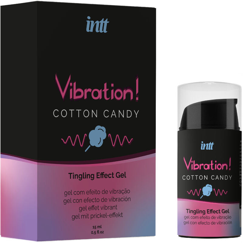 INTT - UNISEX VIBRATING GEL COTTON CANDY 15 ML