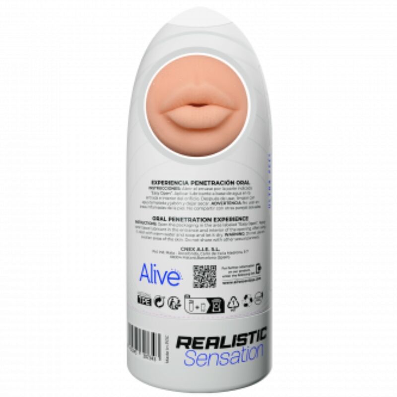 ALIVE - FLEX MALE MASTURBATOR MOUTH SIZE M