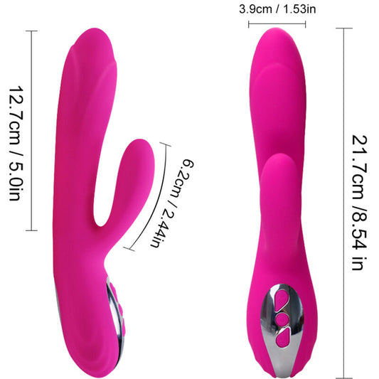 ARMONY - FLEXIBLE VIBRATOR &amp; STIMULATOR WITH HEAT EFFECT FUCHSIA