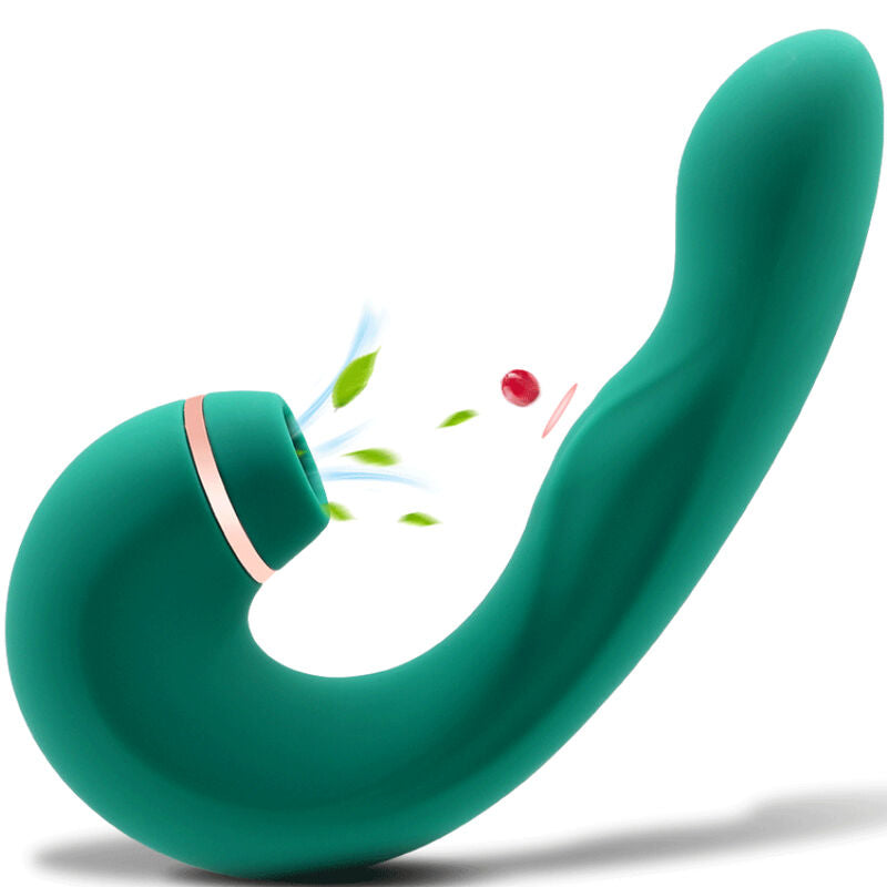 ARMONY - GREEN FLEXIBLE VIBRATOR &amp; SUCKER