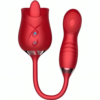 ARMONY - DELIGHT FLOWER VIBRATOR &amp; BUMPING WITH RED TONGUE