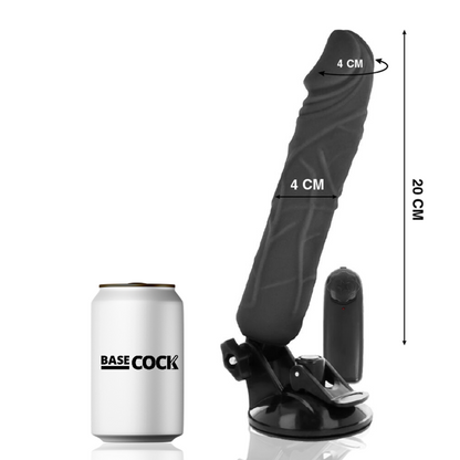 BASECOCK - REALISTIC VIBRATOR NATURAL REMOTE CONTROL 20 CM -OR- 4 CM