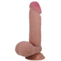 PRETTY LOVE - SLIDING SKIN SERIES REALISTIC DILDO WITH SUCTION CUP NATURAL SLIDING SKIN 20.5 CM