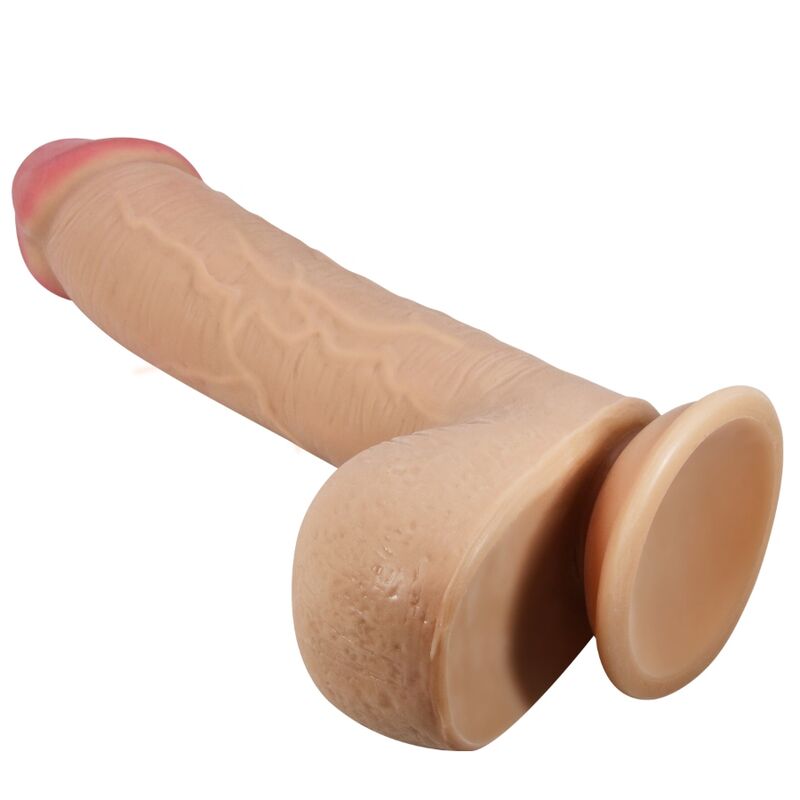 PRETTY LOVE - SLIDING SKIN SERIES REALISTIC DILDO WITH SUCTION CUP NATURAL SLIDING SKIN 23.4 CM