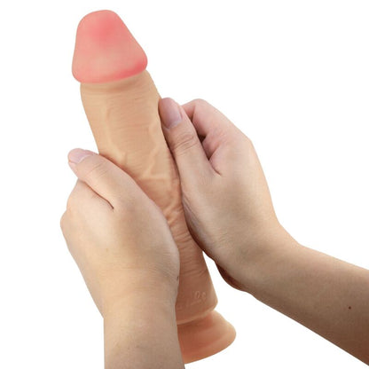 PRETTY LOVE - SLIDING SKIN SERIES REALISTIC DILDO WITH SUCTION CUP NATURAL SLIDING SKIN 23.4 CM