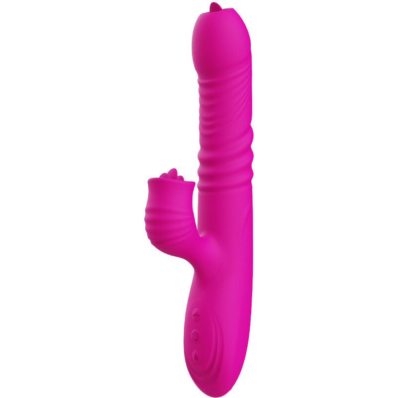 ARMONY - FANNY MULTIFUNCTION VIBRATOR DOUBLE TONGUE HEAT EFFECT FUCHSIA