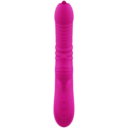 ARMONY - FANNY VIBRADOR MULTIFUNCION DOBLE LENGUA EFECTO CALOR FUCSIA