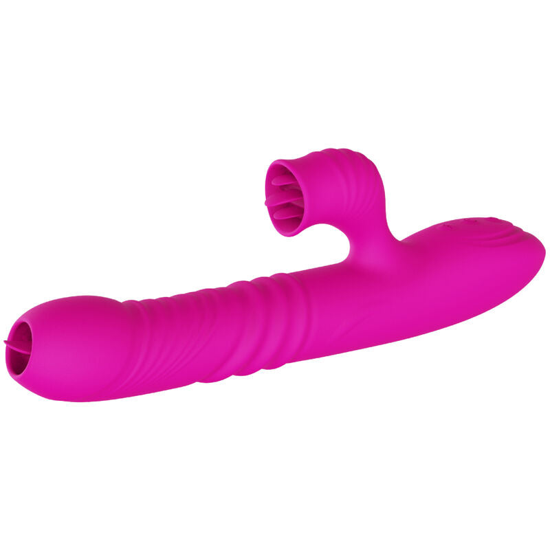 ARMONY - FANNY MULTIFUNCTION VIBRATOR DOUBLE TONGUE HEAT EFFECT FUCHSIA