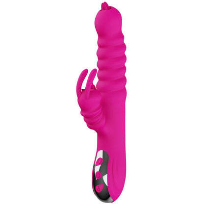 ARMONY - DOUBLE TONGUE RABBIT MULTIFUNCTION VIBRATOR WITH HEAT EFFECT FUCHSIA