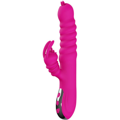 ARMONY - VIBRADOR MULTIFUNCION RABBIT DOBLE LENGUA EFECTO CALOR FUCSIA