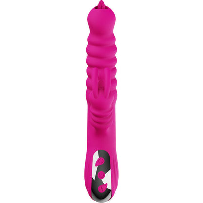 ARMONY - DOUBLE TONGUE RABBIT MULTIFUNCTION VIBRATOR WITH HEAT EFFECT FUCHSIA