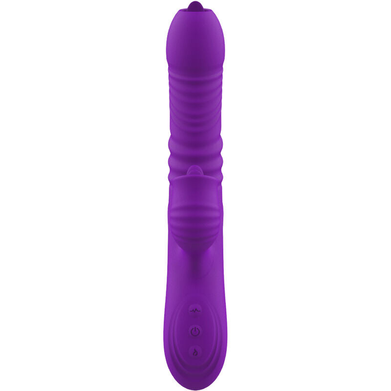 ARMONY - FULLY GSPOT VIBRATOR RABBIT WITH STIMULATING TONGUE VIOLET HEAT EFFECT