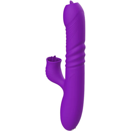 ARMONY - FULLY GSPOT VIBRATOR RABBIT WITH STIMULATING TONGUE VIOLET HEAT EFFECT