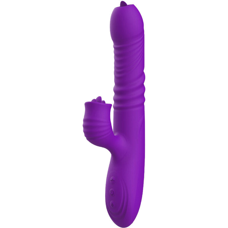 ARMONY - FULLY GSPOT VIBRATOR RABBIT WITH STIMULATING TONGUE VIOLET HEAT EFFECT