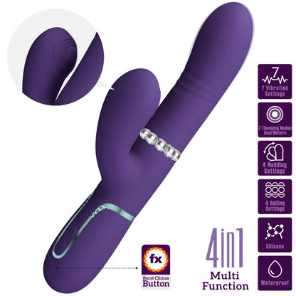 PRETTY LOVE - PURPLE MULTIFUNCTION G-SPOT VIBRATOR