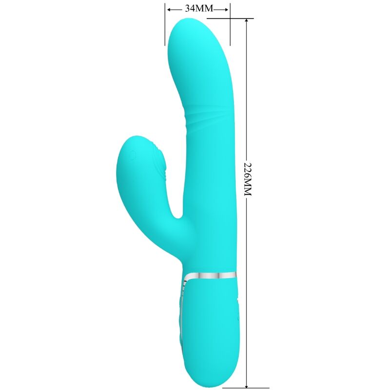 PRETTY LOVE - WATER GREEN MULTIFUNCTION G-SPOT VIBRATOR