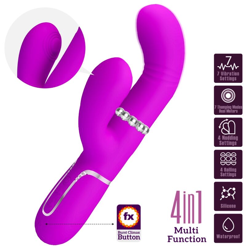 PRETTY LOVE - FUCHSIA MULTIFUNCTION G-SPOT VIBRATOR