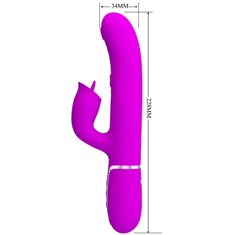 PRETTY LOVE - RABBIT VIBRATOR WITH FUCHSIA LICKING