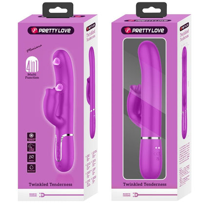 PRETTY LOVE - RABBIT VIBRATOR WITH FUCHSIA LICKING