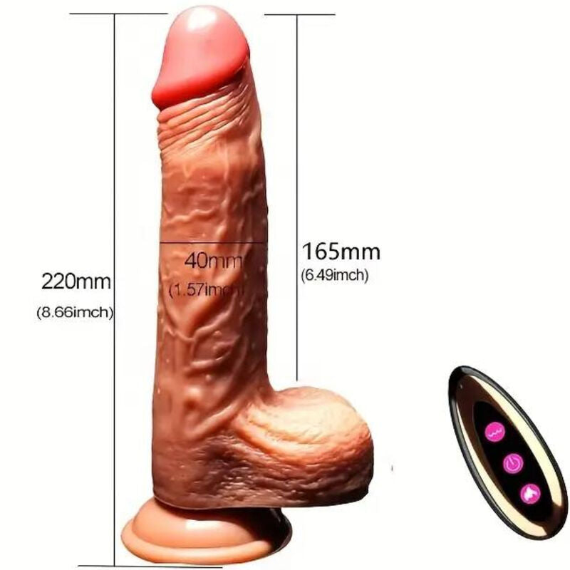 ARMONY - REALISTIC DILDO VIBRATOR &amp; THRUSTING REMOTE CONTROL 22.5 CM