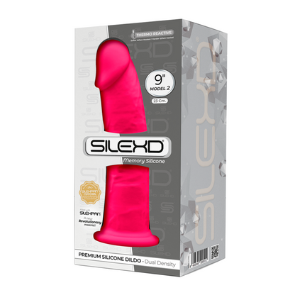 SILEXD - MODEL 2 REALISTIC PENIS PREMIUM SILICONE SILEXPAN FUCHSIA 23 CM