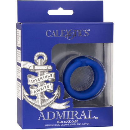 CALEXOTICS - ADMIRAL DOUBLE PENIS CAGE BLUE