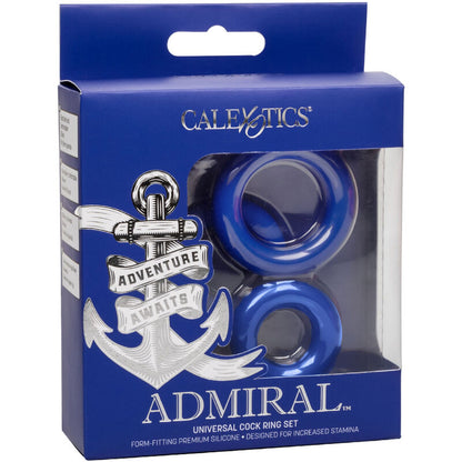 CALEXOTICS - ADMIRAL SET 3 BLUE PENIS RINGS