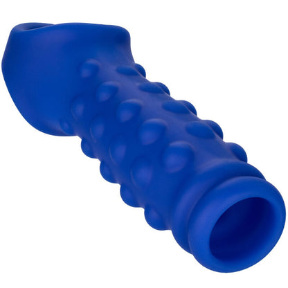 CALEXOTICS - ADMIRAL BEADED LIQUID SILICONE PENIS SLEEVE BLUE