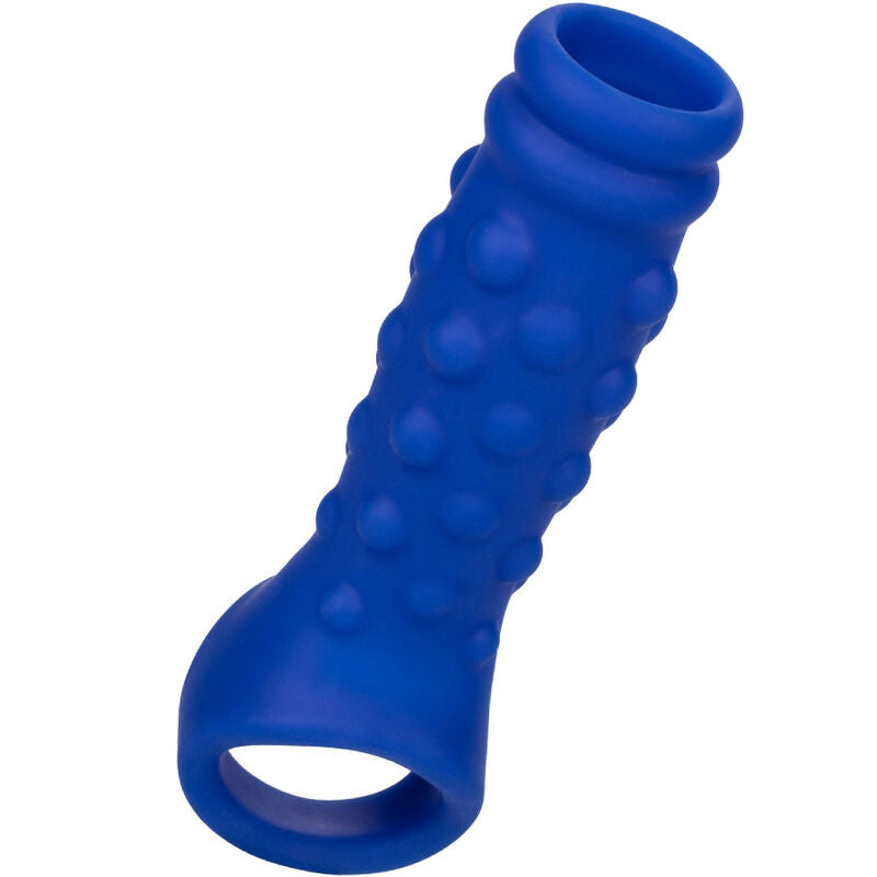 CALEXOTICS - ADMIRAL BEADED LIQUID SILICONE PENIS SLEEVE BLUE