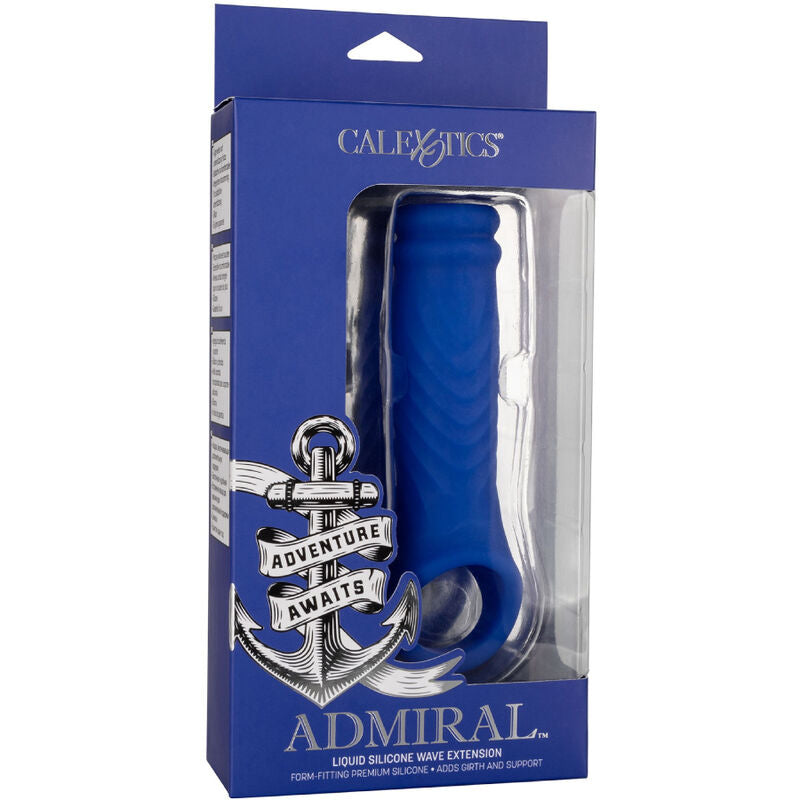 CALEXOTICS - ADMIRAL WAVE BLUE LIQUID SILICONE PENIS SLEEVE