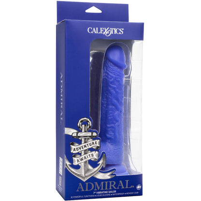 CALEXOTICS - ADMIRAL SAILOR REALISTIC DILDO VIBRATOR BLUE