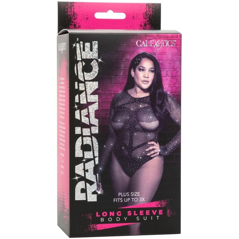 CALEXOTICS - RADIANCE BODY DE MANGA LARGA PEDRERÍA TALLA GRANDE