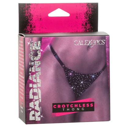 CALEXOTICS - RADIANCE CROTCHLESS THONG WITH RHINESTONES