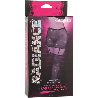 CALEXOTICS - RADIANCE PLUS SIZE THIGH LENGTH GARTER SKIRT