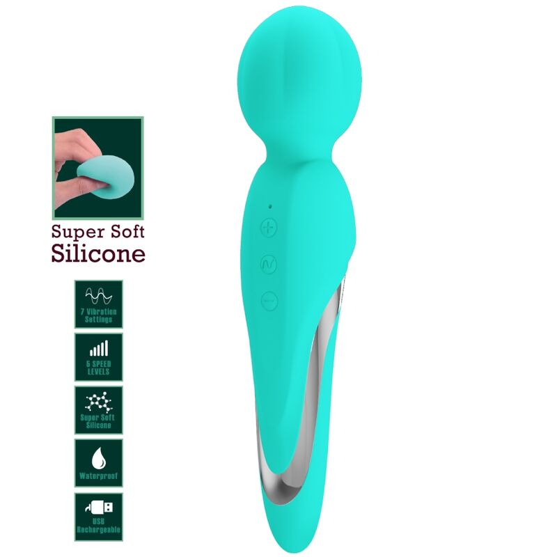 PRETTY LOVE - WALTER VIBRATOR WAND WATER GREEN