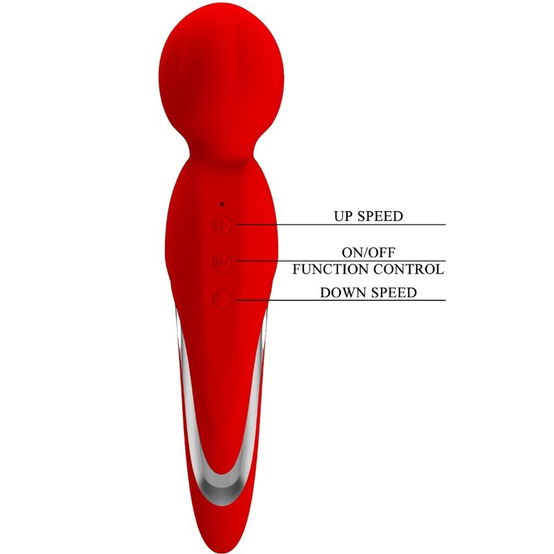 PRETTY LOVE - WALTER VIBRATOR WAND RED