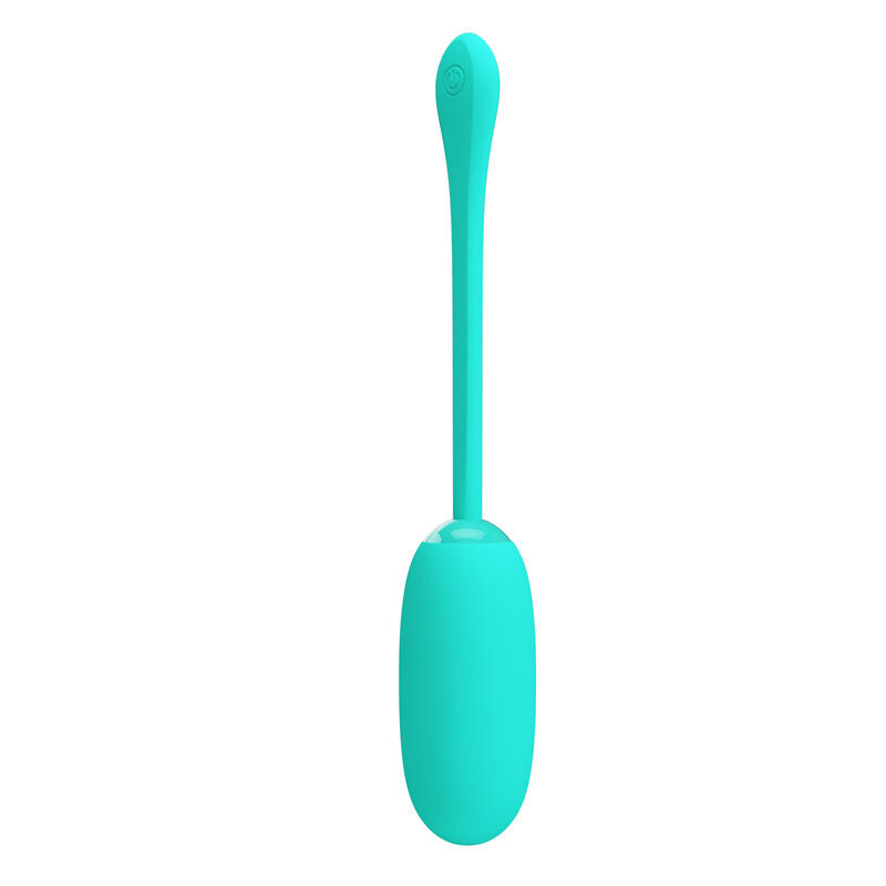 PRETTY LOVE - JULIUS WATERPROOF &amp; RECHARGEABLE VIBRATING EGG AQUA GREEN