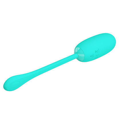 PRETTY LOVE - JULIUS WATERPROOF &amp; RECHARGEABLE VIBRATING EGG AQUA GREEN