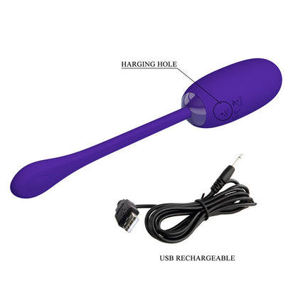 PRETTY LOVE - JULIUS WATERPROOF &amp; RECHARGEABLE VIBRATING EGG LILAC