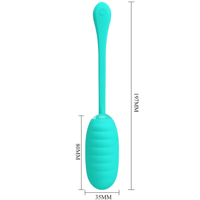 PRETTY LOVE - KIRK RECHARGEABLE VIBRATING EGG WATER GREEN